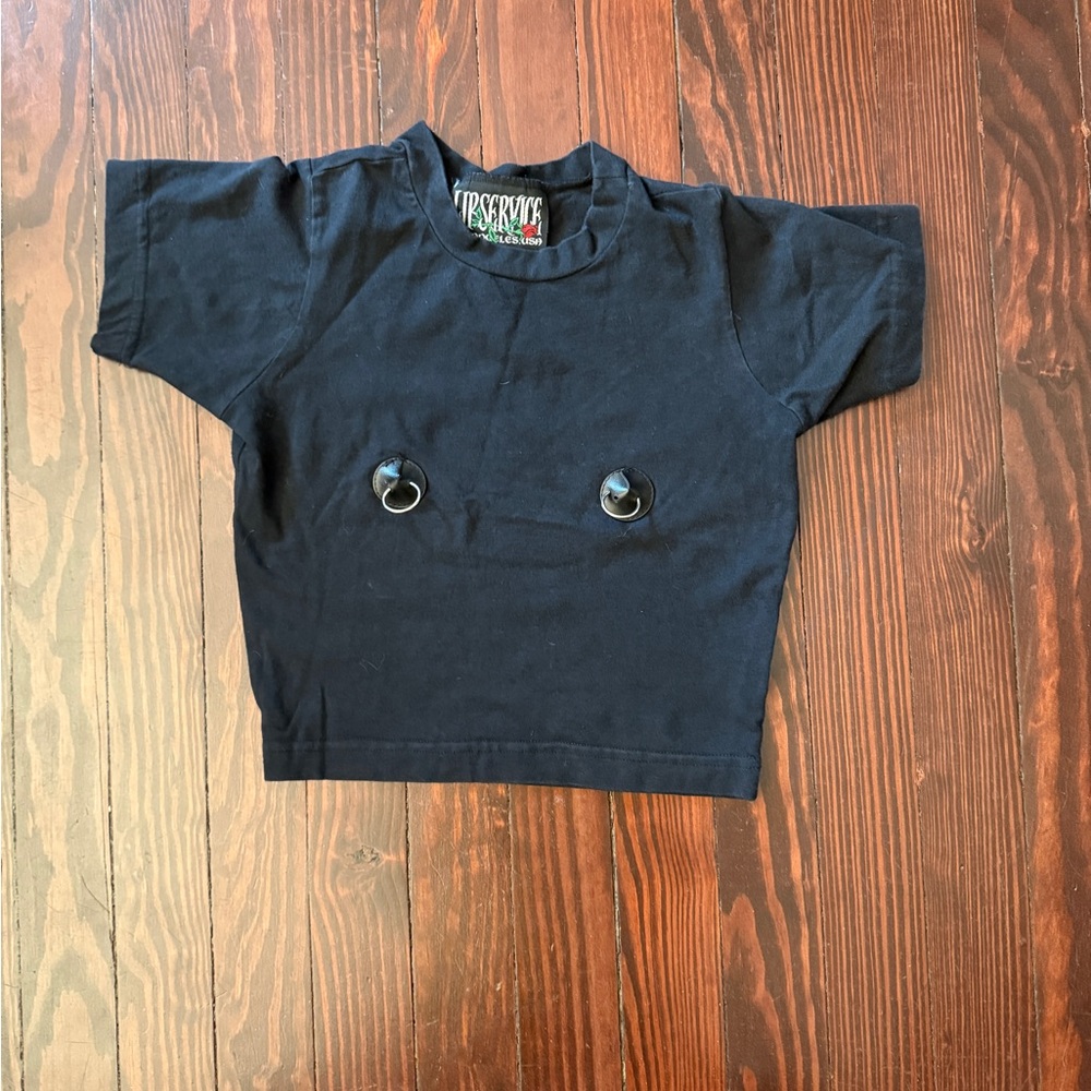 Vintage Lip Service Nipple Ring Tee